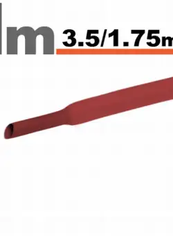 Tub termocontractibilRosu , 3,5 1,75 mm