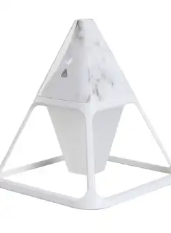 Umidificator cu ultrasunete in forma de piramida, capacitate 140 ml, telecomanda