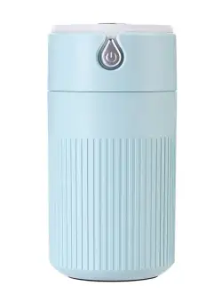 Umidificator Ultrasonic Techstar® ORi, Iluminare LED, Aromaterapie, Pentru Casa, Birou, Rezervor 420ml, Albastru