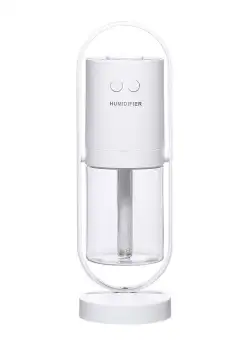 Umidificator Ultrasonic Techstar® Proiector LED, Rotire 360°, Aromaterapie, Purificare Aer, Rezervor 200ml, Alb