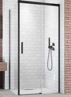 Usa de dus culisanta Radaway Idea Black KDJ 120 R dreapta 120cm profil negru