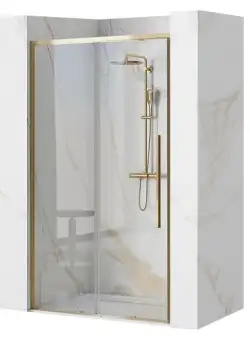 Ușă pentru dus Solar sticla securizata gold - 120x195 cm