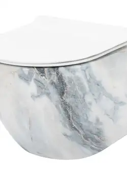 Vas wc Carlos Rimless granit suspendat capac softclose