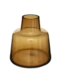 Vaza Amber Sticla Galben, 23 Cm