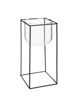 Vaza Cu Suport Metalic 39 X 17 cm