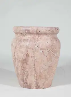 Vaza Decorativa Autograph-Roma Travertin Red, 30 x 25 x 25 cm