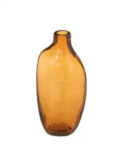 Vaza Sticla Single, Galben, 20 Cm