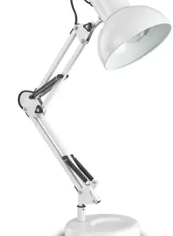 Veioza Ideal Lux Kelly TL1 max 1x42W E27 alb