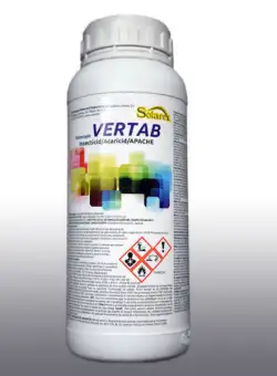 Vertab 100 ml, insecticid acaricid de contact si ingestie, Afrasa (vita de vie, mar, par, piersic, tomate, vinete, salata, pepeni, dovleac, dovlecei, castraveti, capsuni)