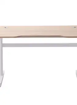 Vinsetto Birou Reglabil pe Inaltime cu Manivela, Birou Modern cu Reglare Manuala pentru Birou si Casa, 120x60x72-117cm, Alb