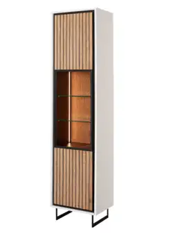 Vitrina 1 Usa Linea Acustic, Alb, 47 Cm