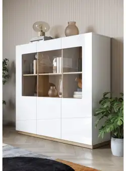 Vitrina Fuji Cu 3 Usi, 150 Cm