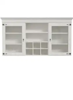 Vitrina Suprapozabil Encanto, Pin alb, 171.3 Cm