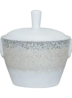 Zaharnita portelan cu capac Ionia Apeiron beige 350 ml