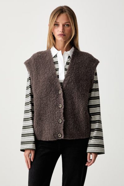 American Vintage  vestă pentru femei cu amestec de lână