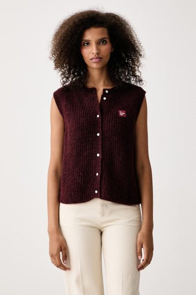 American Vintage  vestă pentru femei cu lână