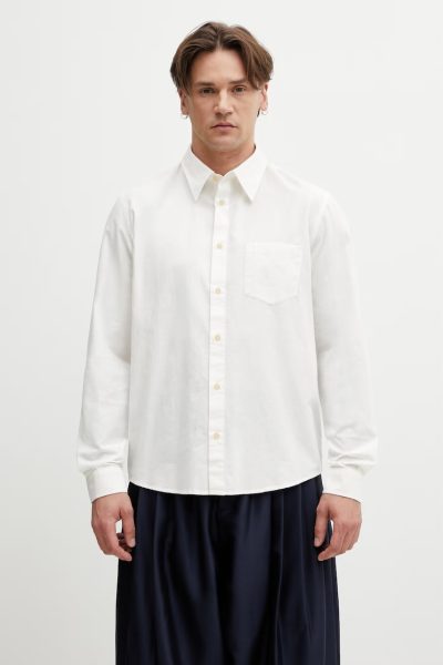 A.P.C.  cămașă bărbați din bumbac și in