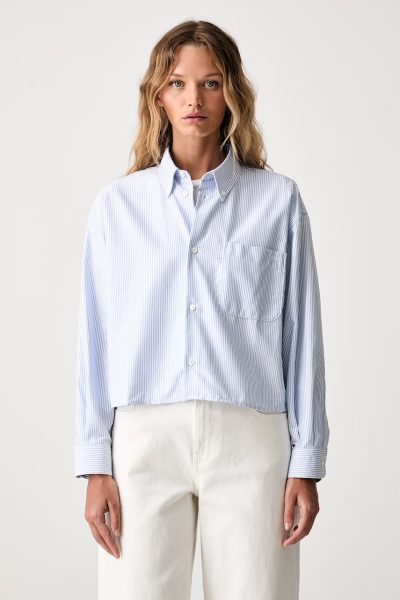 A.P.C.  cămașă de damă din bumbac chemise sophia button down logo