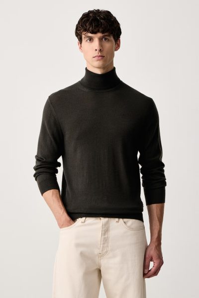Armani Exchange  pulover cu guler înalt pentru bărbați din lână