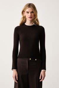 Armani Exchange  pulover pentru femei cu amestec de lână