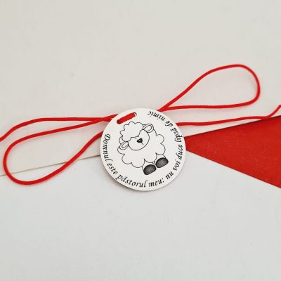Banut Botez cu oita - Domnul este pastorul meu - Argint 925