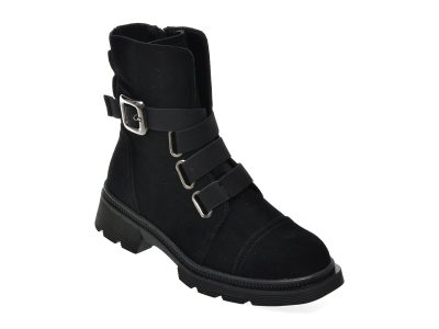 Bocanci FLAVIA PASSINI negre, WC90006, din piele intoarsa