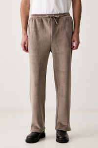 BOSS Green  pantaloni straight pentru bărbați din catifea reiată JT_Cord Long