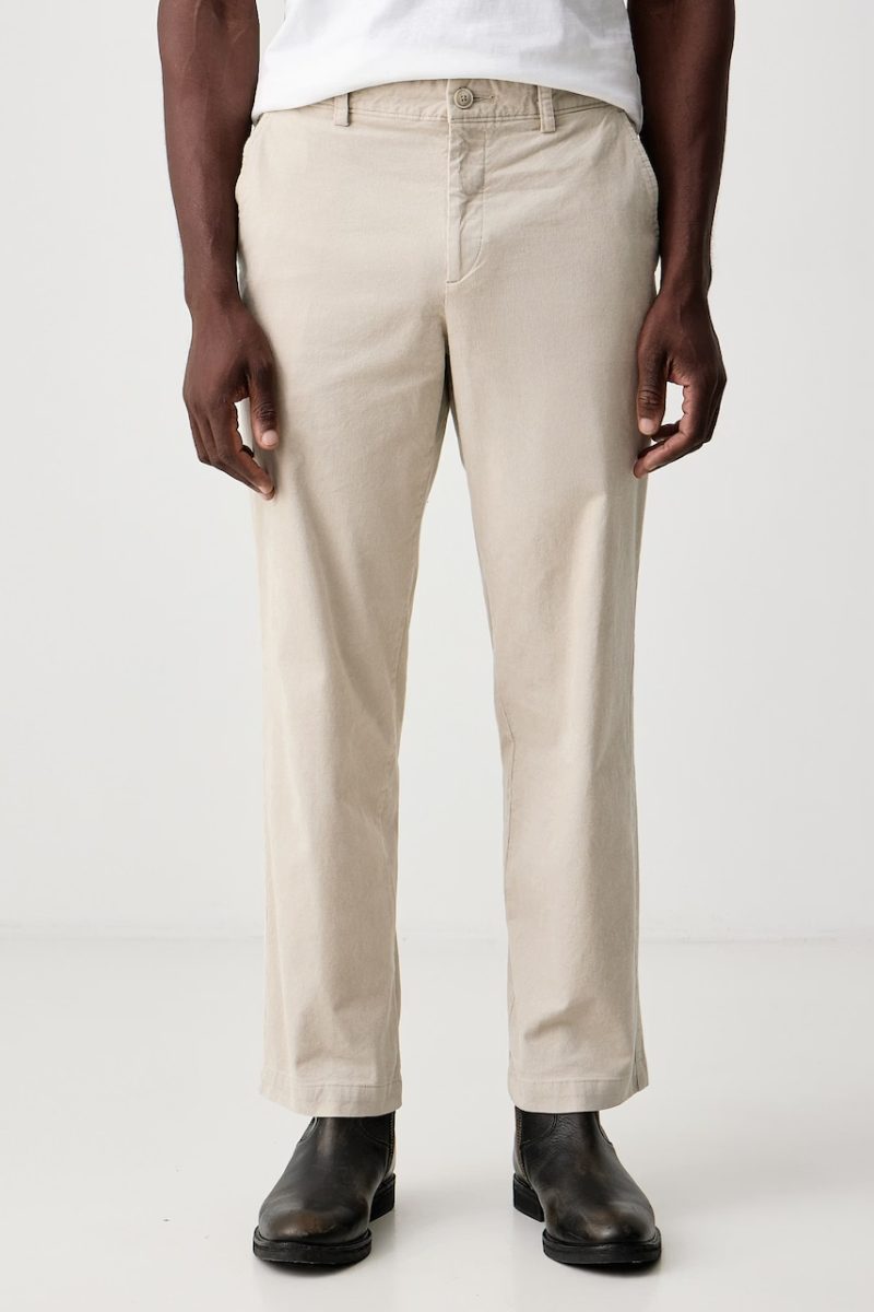 BOSS Orange  pantaloni pentru bărbați din catifea reiată Chino_Keyes_DS