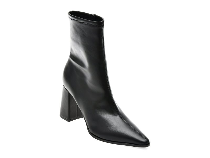 Botine ALDO negre, FIGGY 001, din piele ecologica