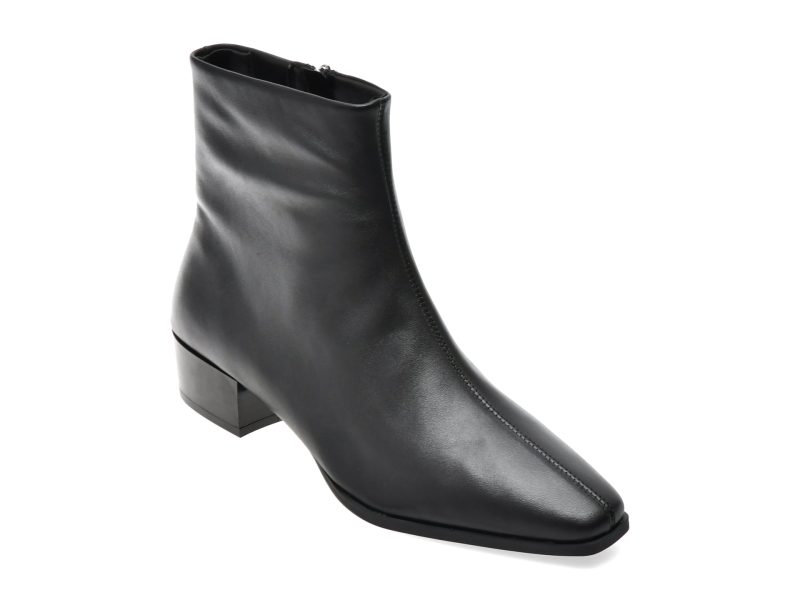 Botine ALDO negre, ZAYLAA 001, din piele naturala lacuita