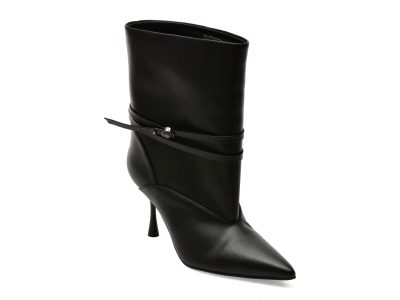 Botine elegante ALDO negre, 84567, din piele naturala