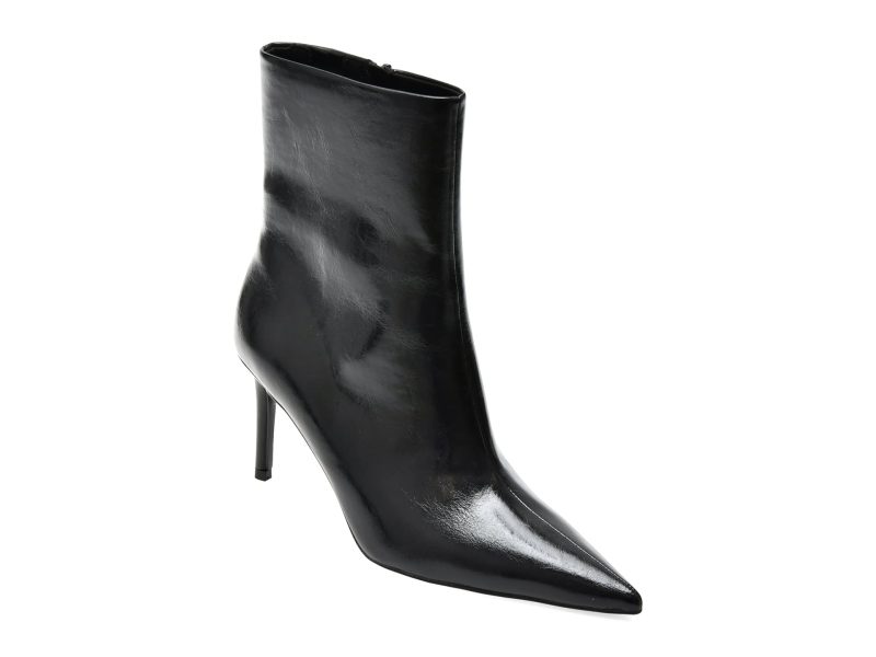 Botine elegante ALDO negre, DAHLYAA 001, din piele ecologica