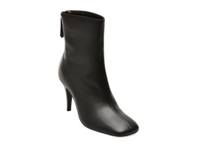 Botine elegante EPICA negre, 5H872, din piele naturala