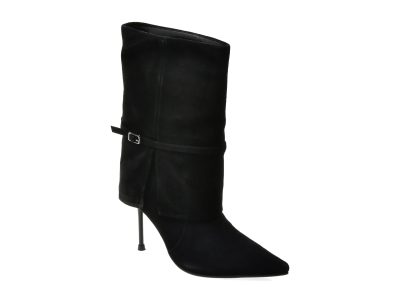 Botine elegante FLAVIA PASSINI negre, AC6504, din piele intoarsa