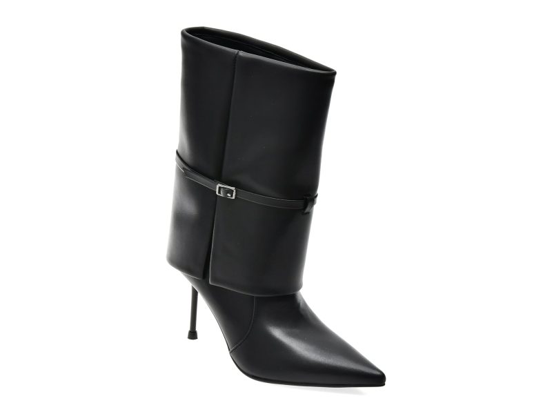 Botine elegante FLAVIA PASSINI negre, AC6504, din piele naturala
