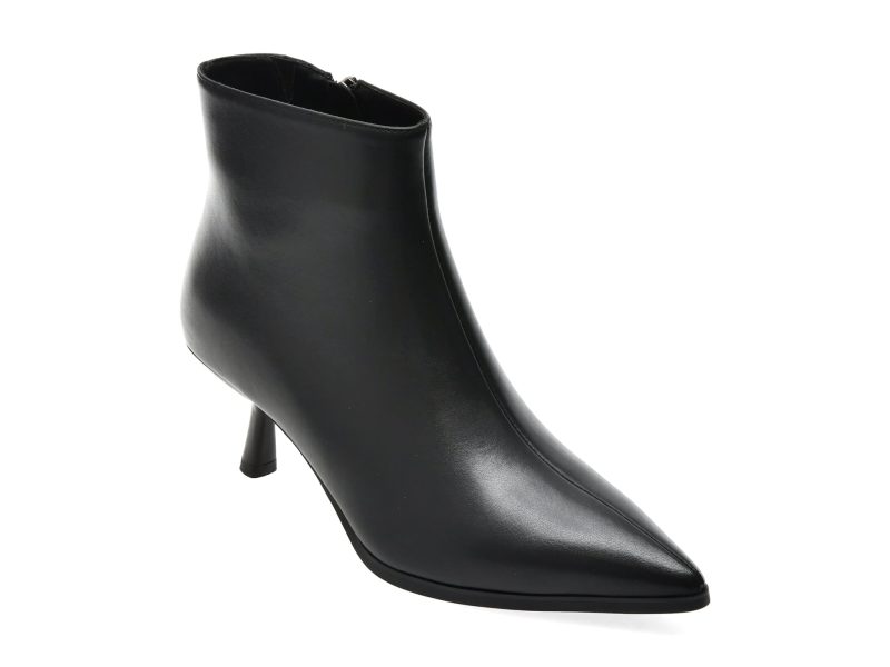 Botine elegante FLAVIA PASSINI negre, ATC399, din piele naturala