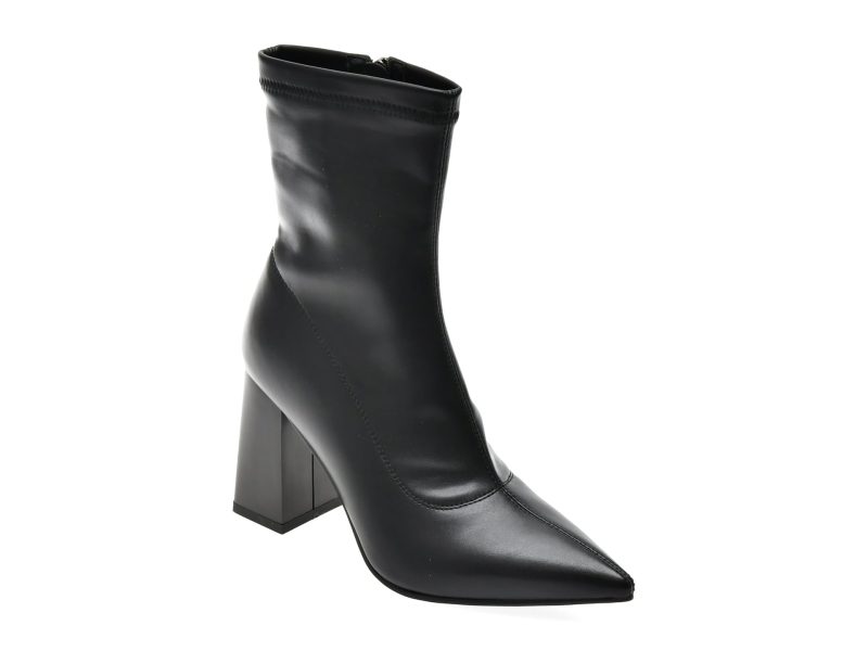 Botine elegante FLAVIA PASSINI negre, C5570, din piele ecologica