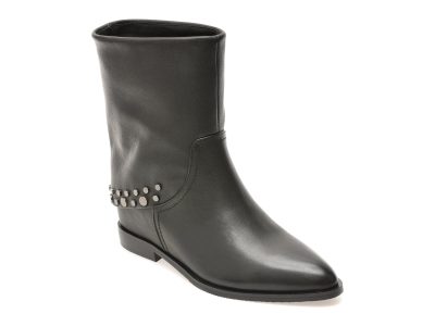 Botine EPICA negre, M1170B, din piele naturala