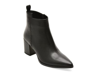 Botine FLAVIA PASSINI negre, AC5996, din piele naturala