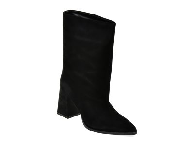 Botine FLAVIA PASSINI negre, AC6467, din piele intoarsa