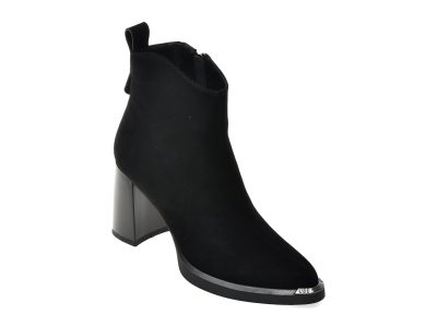 Botine FLAVIA PASSINI negre, C5995, din piele intoarsa