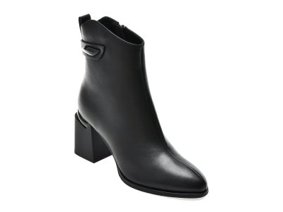 Botine FLAVIA PASSINI negre, T1249, din piele naturala