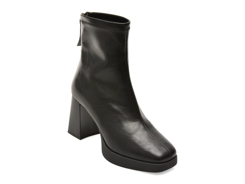 Botine GRYXX negre, 3971, din piele ecologica