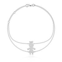 Bratara din aur alb cu diamante de 0.17ct