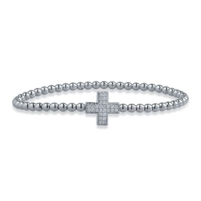 Bratara din aur alb cu diamante de 0.24ct