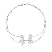 Bratara din aur alb cu diamante de 0.34ct