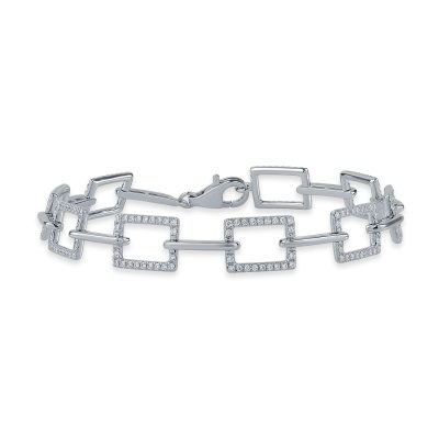 Bratara din aur alb cu diamante de 0.77ct