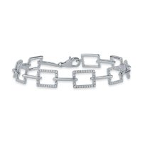 Bratara din aur alb cu diamante de 0.77ct