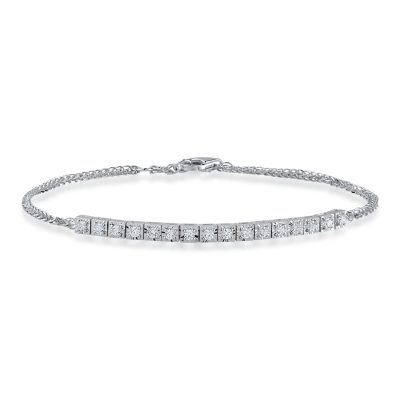 Bratara din aur alb cu diamante de 1.29ct