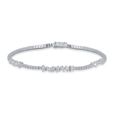 Bratara din aur alb cu diamante de 1.84ct
